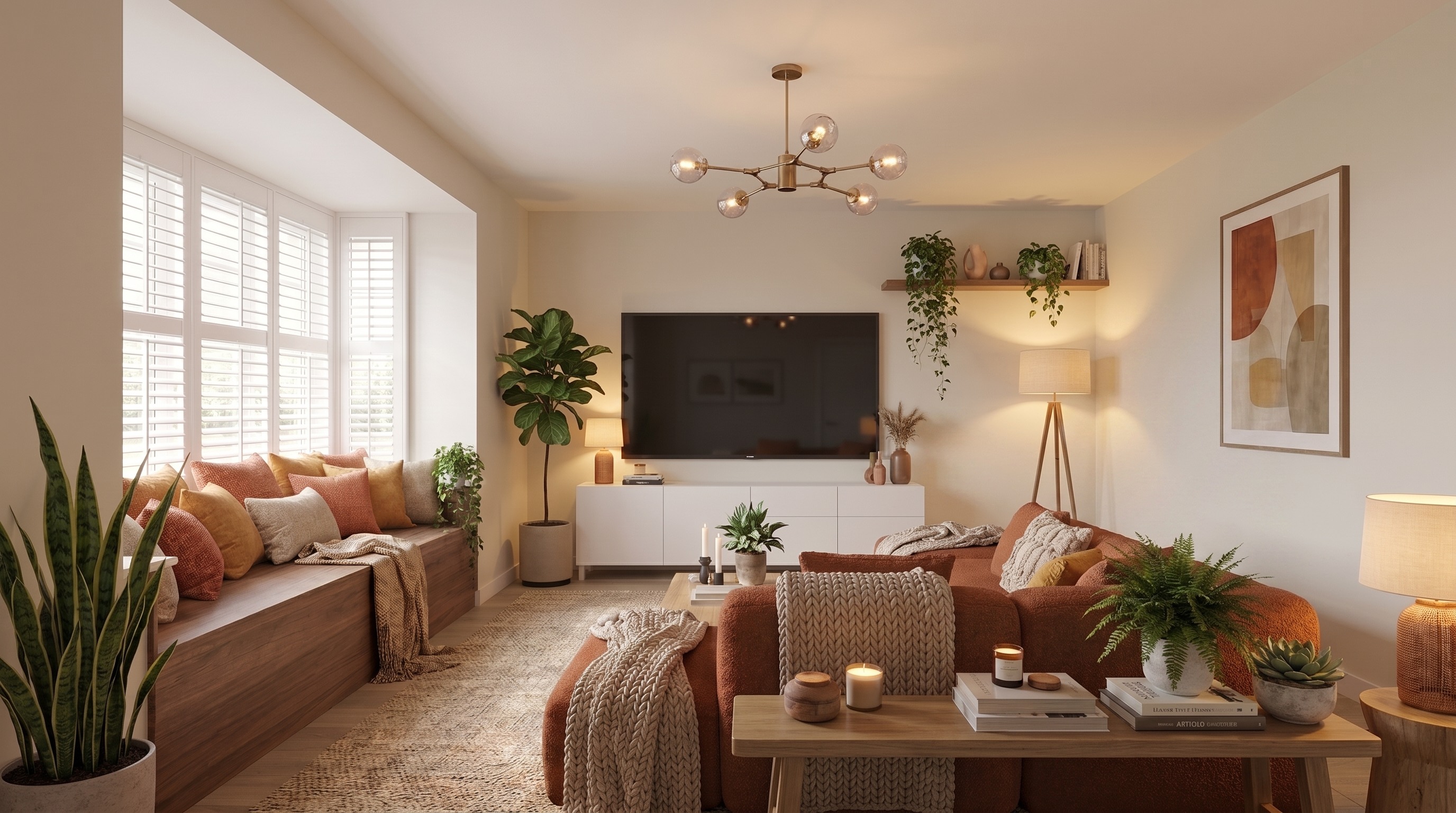 Bay-Fronted Living Room — After